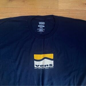 NWOT Vans Logo Tee Navy Size XL